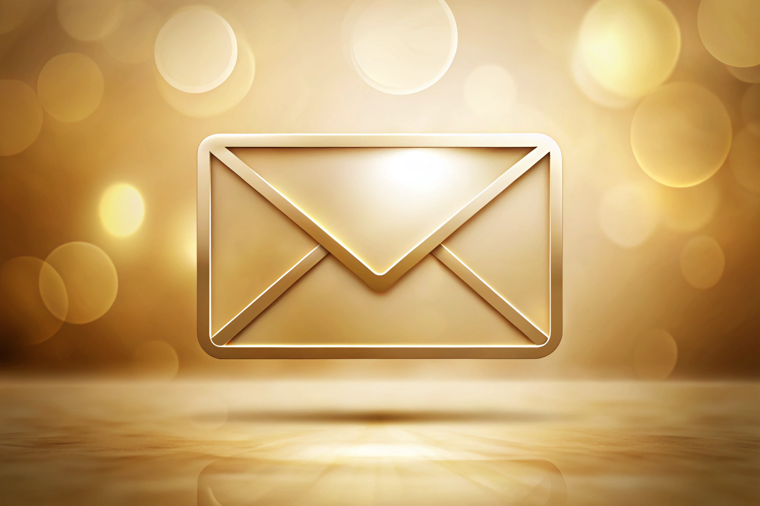 A neutral, abstract image of a stylized envelope or message icon against a soft background, symbolizing communication and contact, with no text or recognizable elements.